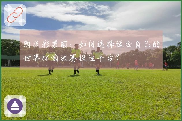 购买彩票前，如何选择适合自己的世界杯淘汰赛投注平台？